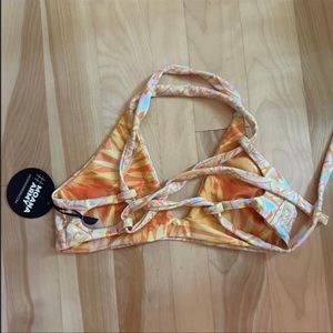 Moana bikini citrus squeeze marlin top size large nwt